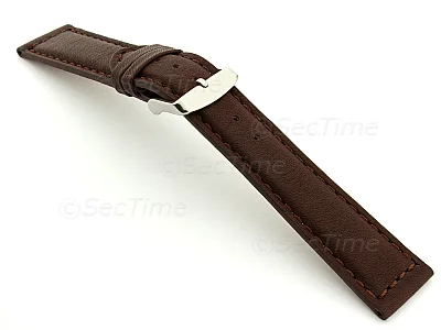 (image for) Mens Watch Band Corsair Dark Brown / Brown 18mm
