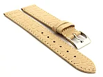 (image for) Genuine Leather Watch Strap Croco Arizona Cream 20mm