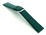 (image for) 22mm/18mm Leather Watch Strap Croco Louisiana Teal