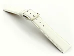 (image for) Leather Watch Strap Croco Louisiana White 18mm