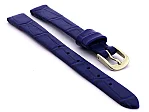 (image for) Open Ended Watch Strap Croco ES - Leather Blue 10mm
