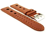 (image for) Rally Style Genuine Leather Vegetable-tanned Watch Strap Dani Brown 22mm