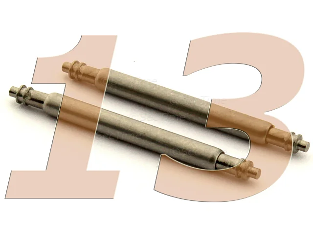 (image for) 10 x Telescopic Ss. Double Flange Spring Bar Diameter 1.78mm - Width 13mm