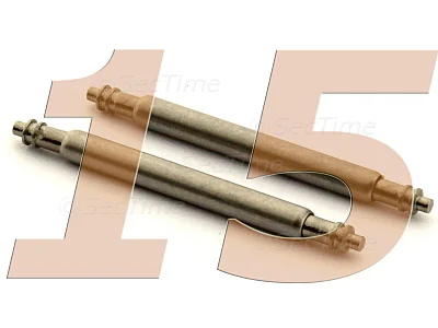 (image for) 10 x Telescopic Ss. Double Flange Spring Bar Diameter 1.50mm - Width 15mm