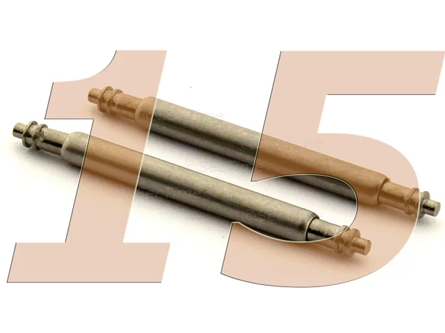 (image for) 10 x Telescopic Ss. Double Flange Spring Bar Diameter 1.78mm - Width 15mm