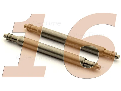 (image for) 10 x Telescopic Ss. Double Flange Spring Bar Diameter 1.78mm - Width 16mm