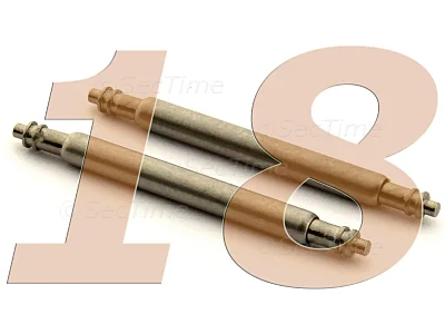 (image for) 10 x Telescopic Ss. Double Flange Spring Bar Diameter 1.78mm - Width 18mm