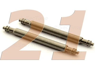 (image for) 10 x Telescopic Ss. Double Flange Spring Bar Diameter 1.78mm - Width 21mm
