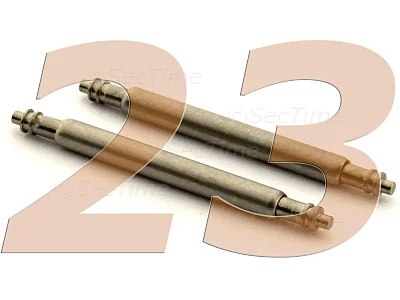 (image for) 10 x Telescopic Ss. Double Flange Spring Bar Diameter 1.50mm - Width 23mm