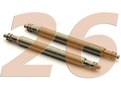 (image for) 10 x Telescopic Ss. Double Flange Spring Bar Diameter 1.78mm - Width 26mm
