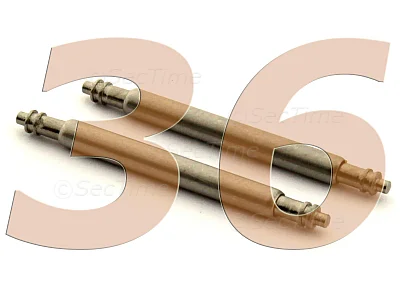 (image for) 10 x Telescopic Ss. Double Flange Spring Bar Diameter 1.78mm - Width 36mm