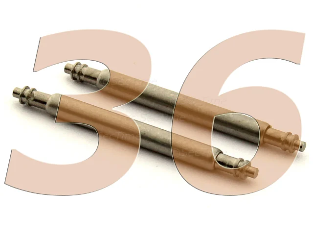 (image for) 10 x Telescopic Ss. Double Flange Spring Bar Diameter 1.50mm - Width 36mm