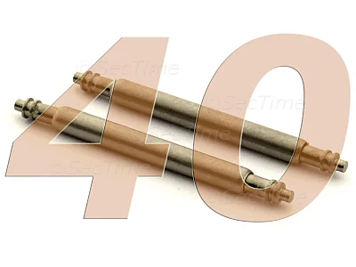 (image for) 10 x Telescopic Ss. Double Flange Spring Bar Diameter 1.50mm - Width 40mm