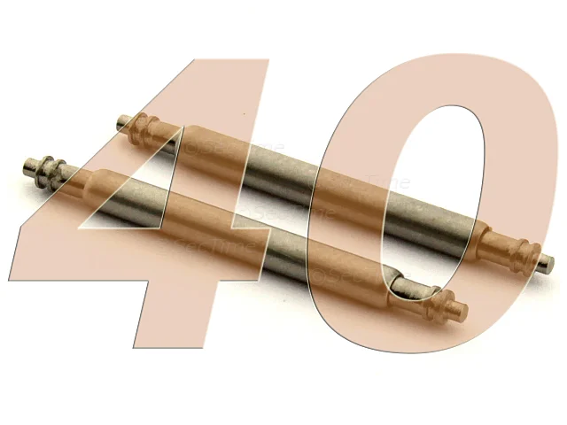 (image for) 10 x Telescopic Ss. Double Flange Spring Bar Diameter 1.78mm - Width 40mm