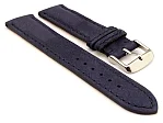 (image for) Genuine Nubuck Leather Watch Strap Band Evosa Navy Blue 20mm