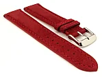 (image for) Genuine Nubuck Leather Watch Strap Band Evosa Maroon 20mm