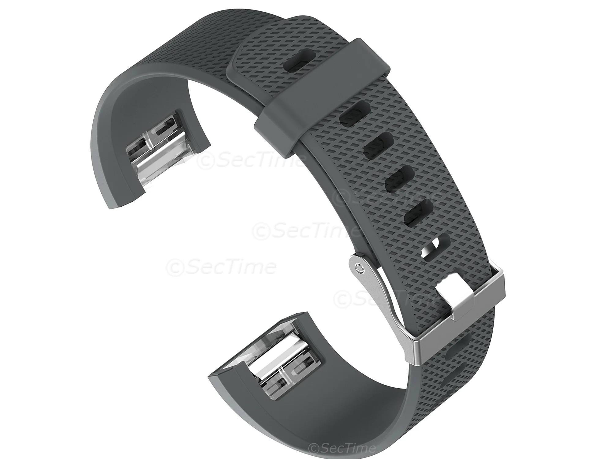 (image for) Replacement Silicone Watch Strap Band For Fitbit Charge 2 Grey - Small (1)