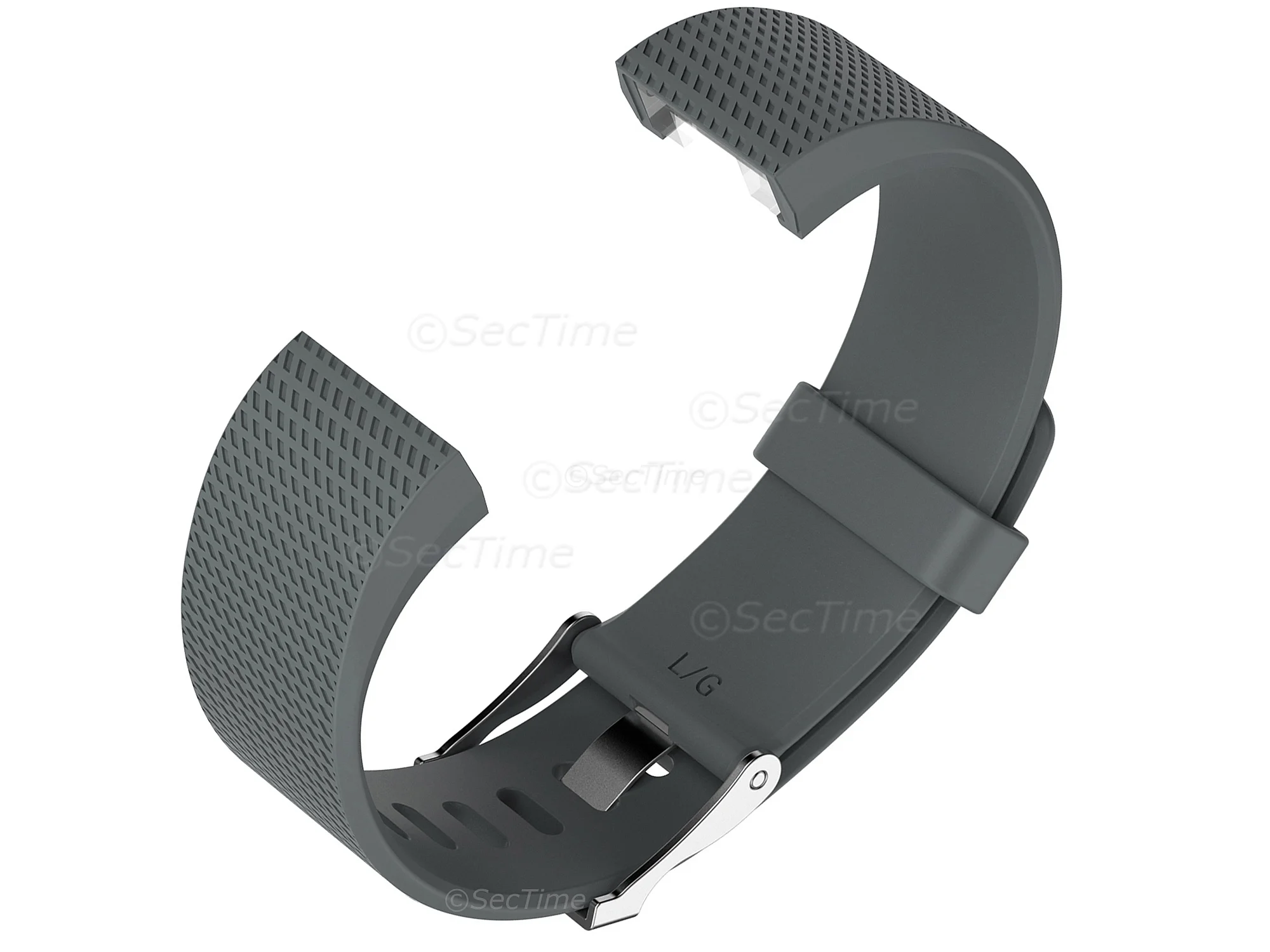 (image for) Replacement Silicone Watch Strap Band For Fitbit Charge 2 Grey - Small (2)