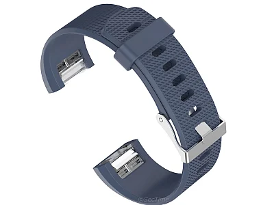 (image for) Replacement Silicone Watch Strap Band For Fitbit Charge 2 Slate - Small (1)