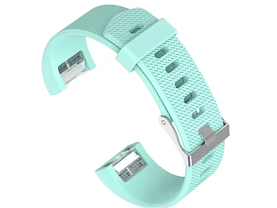 (image for) Replacement Silicone Watch Strap Band For Fitbit Charge 2 Cyan - Small (1)