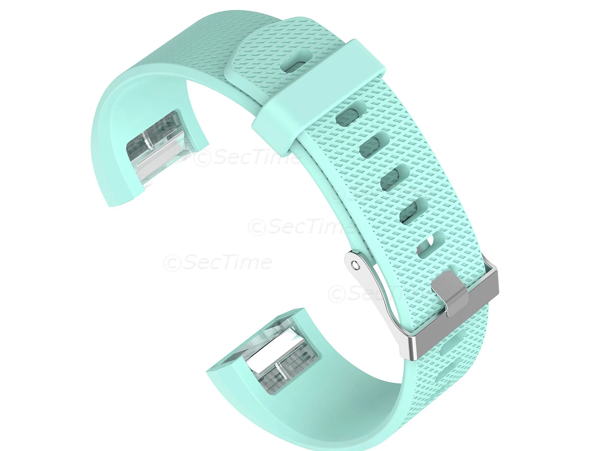 (image for) Replacement Silicone Watch Strap Band For Fitbit Charge 2 Cyan - Small (1)