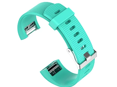 (image for) Replacement Silicone Watch Strap Band For Fitbit Charge 2 Turquoise - Small (1)