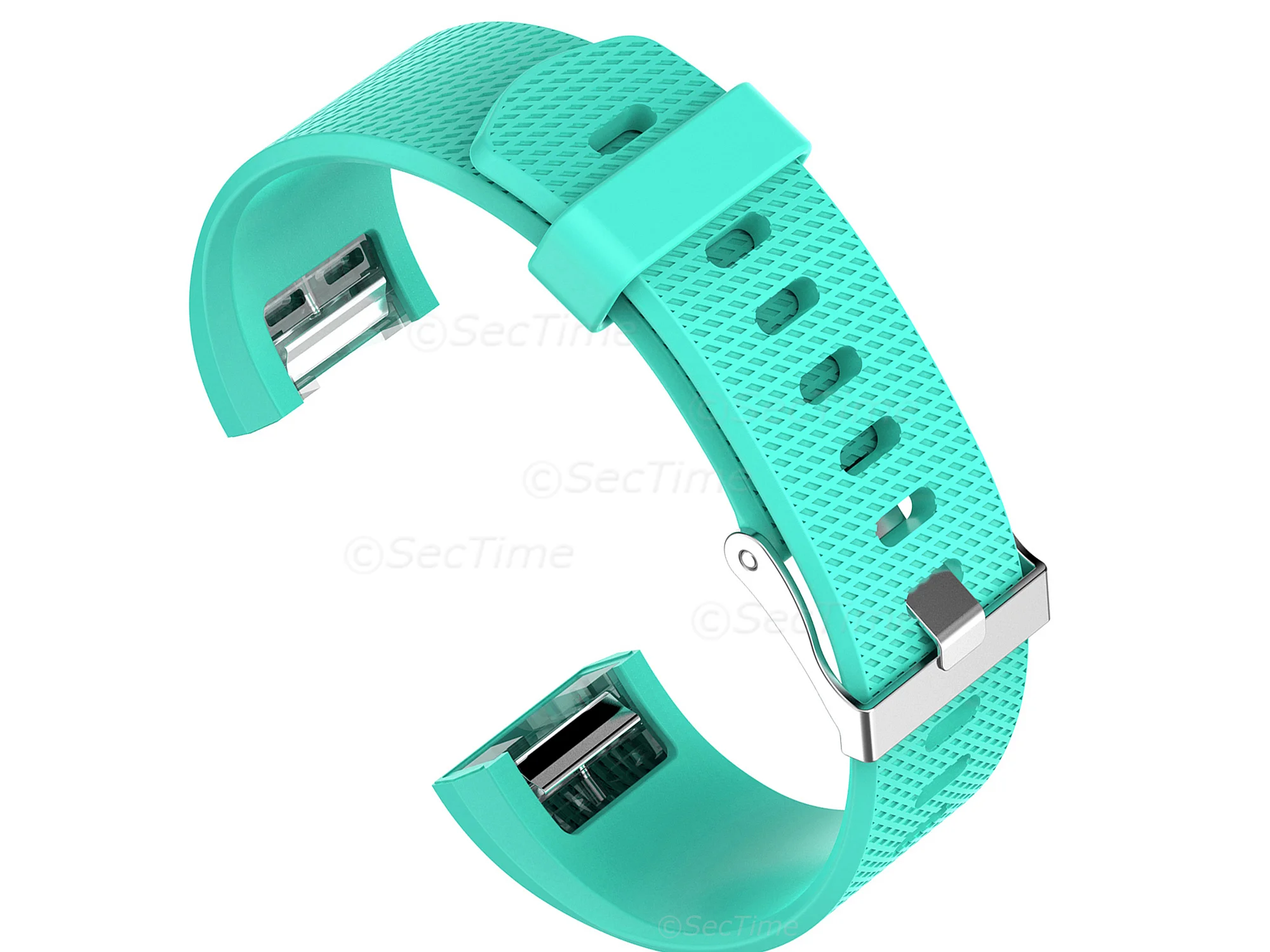 (image for) Replacement Silicone Watch Strap Band For Fitbit Charge 2 Turquoise - Small (1)