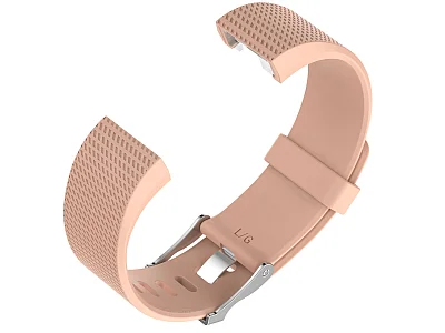 (image for) Replacement Silicone Watch Strap Band For Fitbit Charge 2 Sweet Salmon - Small (2)