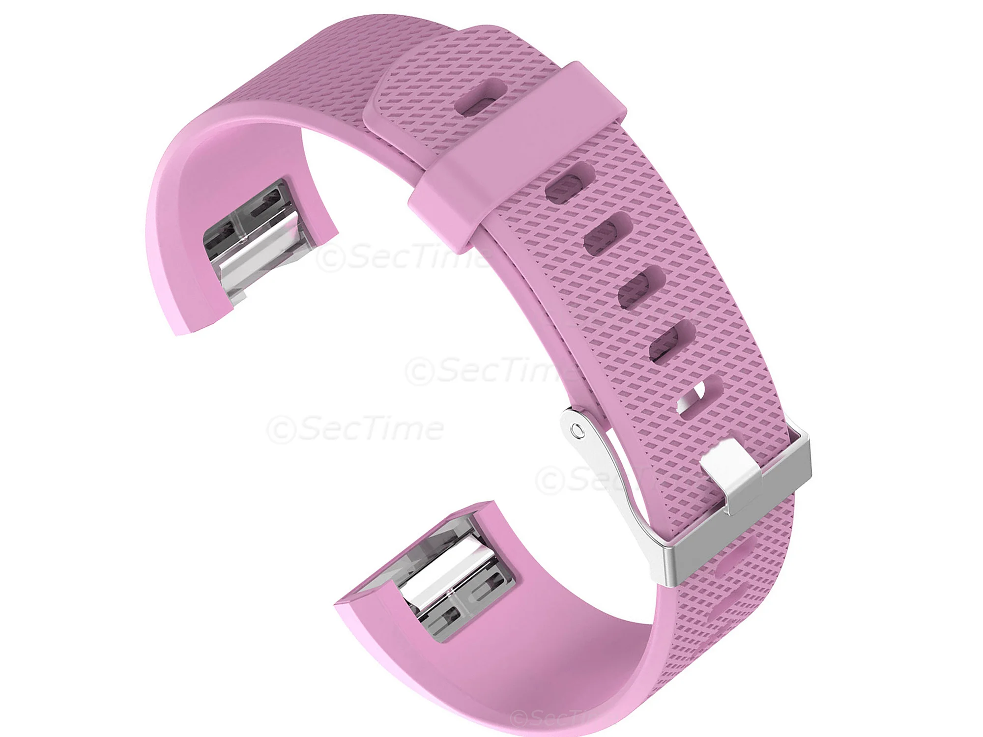 (image for) Replacement Silicone Watch Strap Band For Fitbit Charge 2 Pink - Small (1)