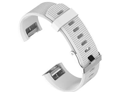 (image for) Replacement Silicone Watch Strap Band For Fitbit Charge 2 White - Small (1)