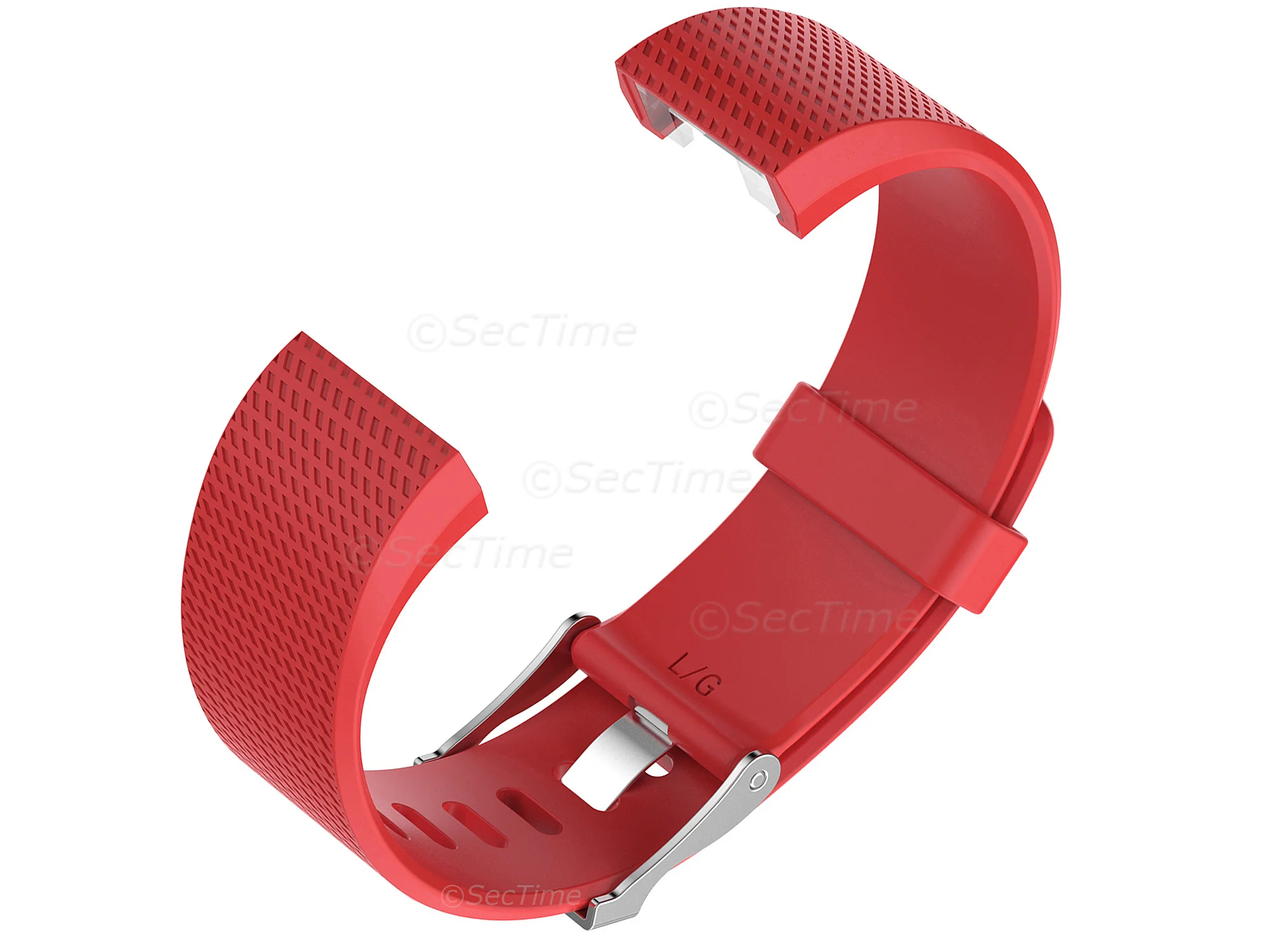 (image for) Replacement Silicone Watch Strap Band For Fitbit Charge 2 Orange-Red - Small (2)