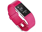 (image for) Replacement Silicone Watch Strap Band For Fitbit Charge 2 Raspberry - Small