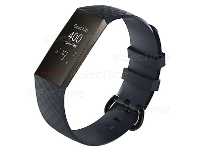 (image for) Replacement Silicone Watch Strap Band For Fitbit Charge 3 Slate - Small