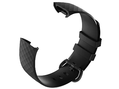 (image for) Replacement Silicone Watch Strap Band For Fitbit Charge 3 Black - Small (2)