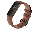 (image for) Replacement Silicone Watch Strap Band For Fitbit Charge 3 Brown - Large