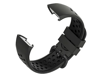 (image for) Silicone Watch Strap Band For Fitbit Charge 3, 4 Graphite/Black - Universal - M2 (3)