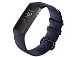 (image for) Replacement Silicone Watch Strap Band For Fitbit Charge 3 Navy Blue - Small
