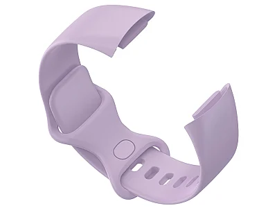 (image for) Replacement Silicone Watch Strap Band For Fitbit Charge 5 Lilac - Large (2)