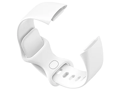 (image for) Replacement Silicone Watch Strap Band For Fitbit Charge 5 White - Large (2)