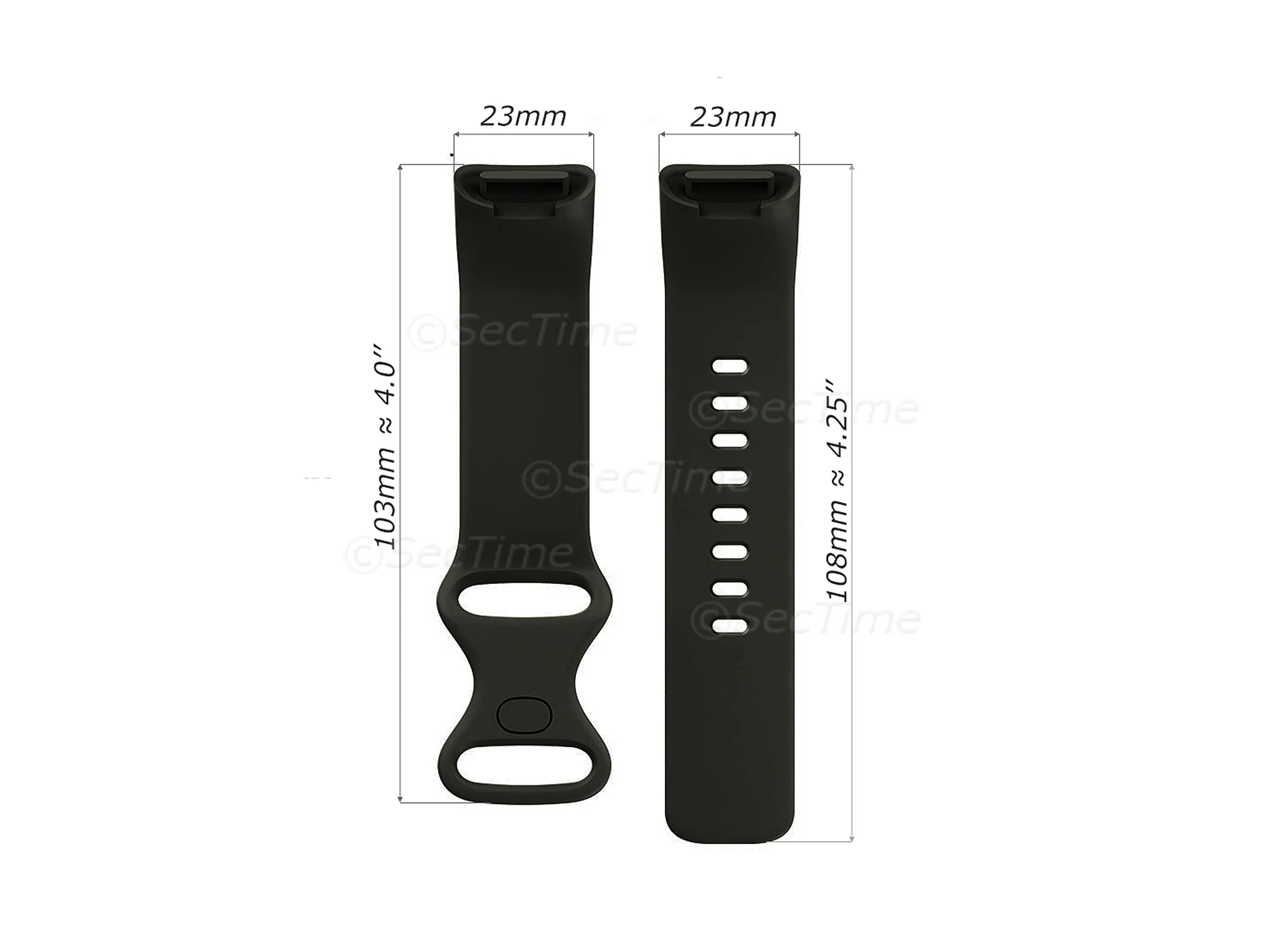 (image for) Replacement Silicone Watch Strap Band For Fitbit Charge 5 Pink - Small (4)