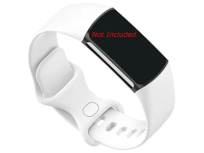 (image for) Replacement Silicone Watch Strap Band For Fitbit Charge 5 White - Small