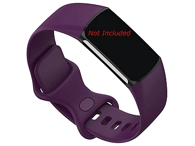 (image for) Replacement Silicone Watch Strap Band For Fitbit Charge 5 Purple - Small