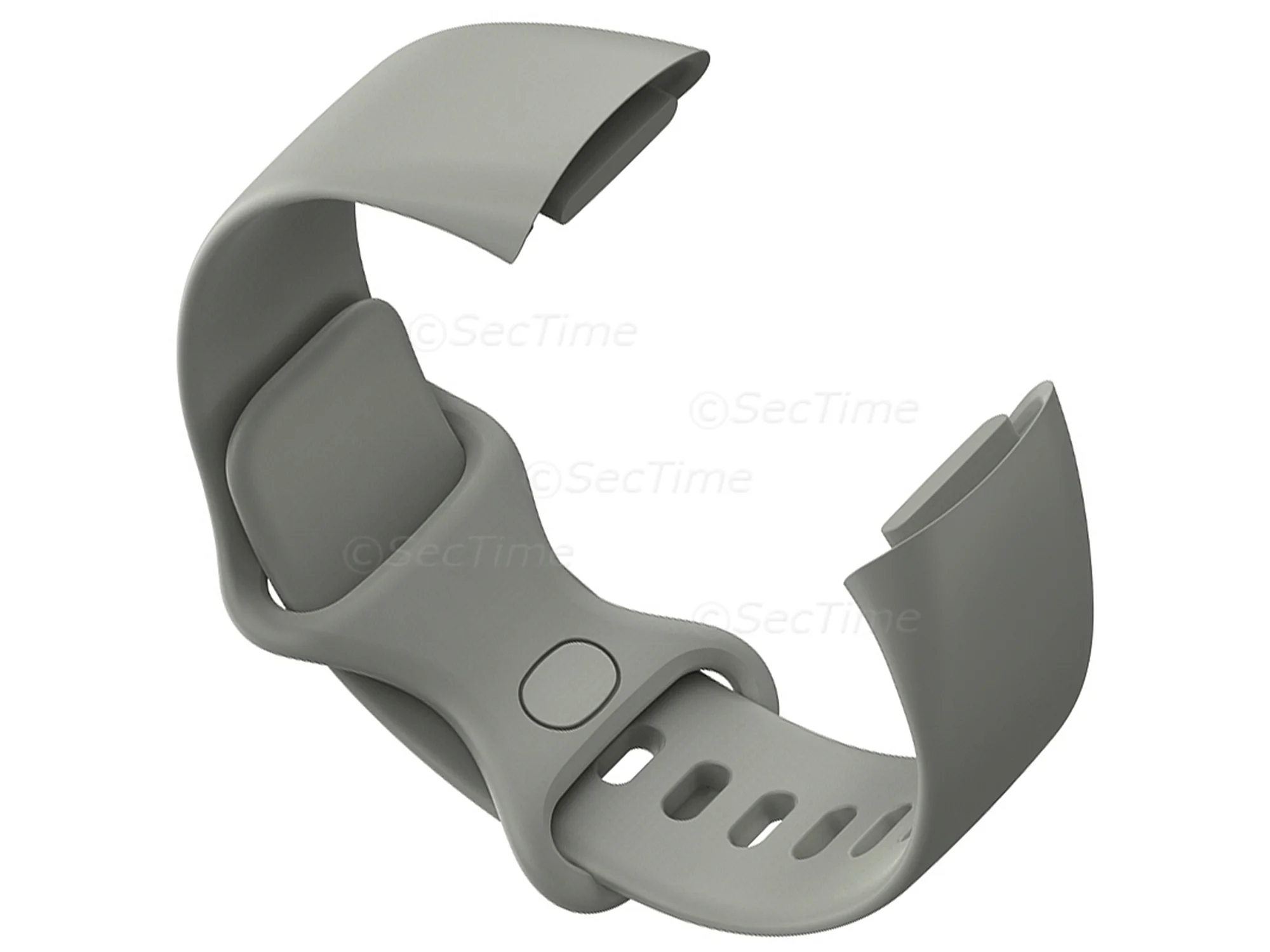 (image for) Replacement Silicone Watch Strap Band For Fitbit Charge 5 Grey - Small (2)