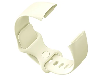 (image for) Replacement Silicone Watch Strap Band For Fitbit Charge 5 Light Cream - Small (2)