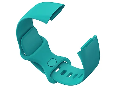 (image for) Replacement Silicone Watch Strap Band For Fitbit Charge 5 Turquoise - Small (2)
