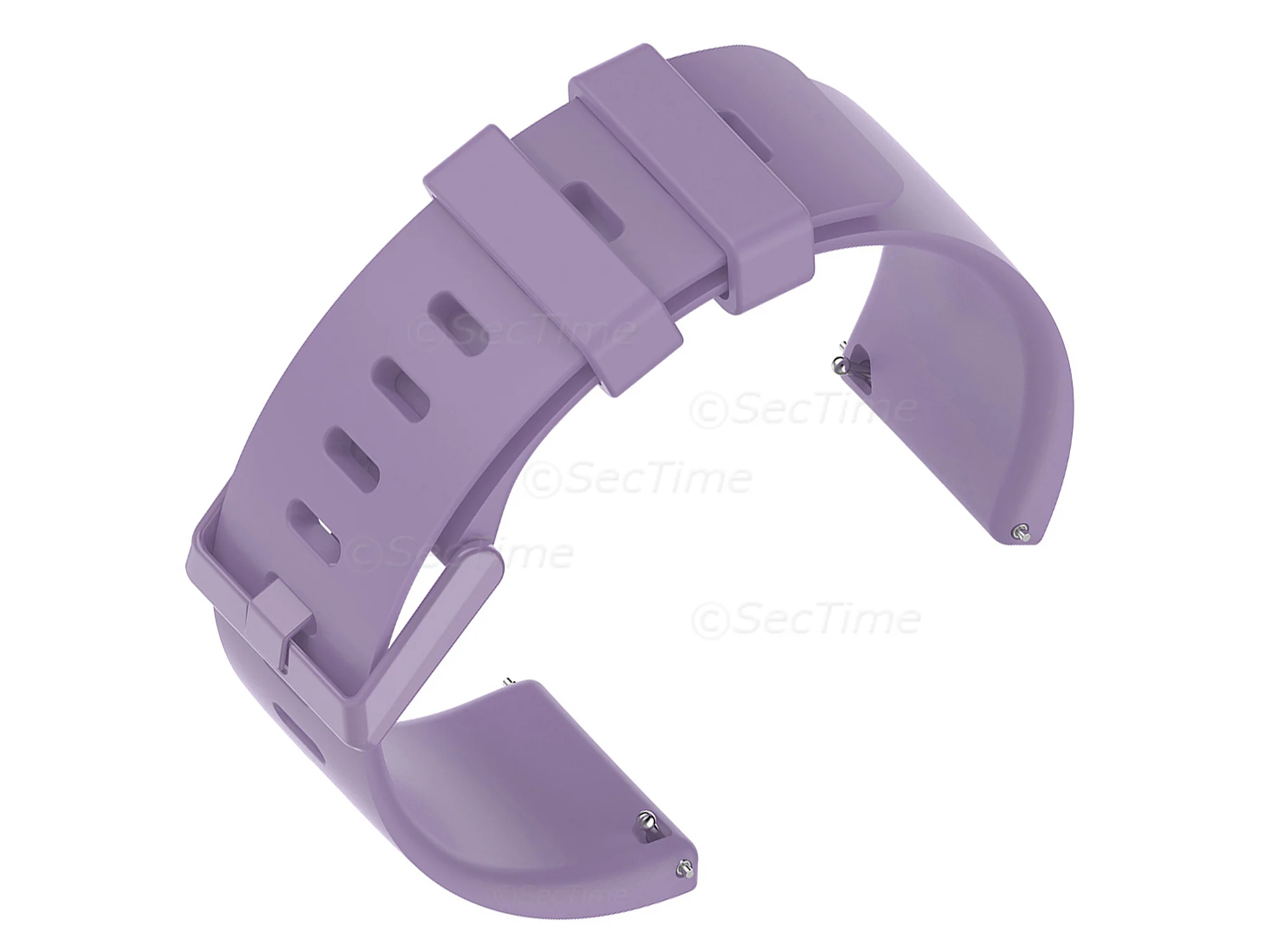(image for) Silicone Watch Strap Band QR For Fitbit Versa 1, 2, Lite - Lilac Large - M1 (2)