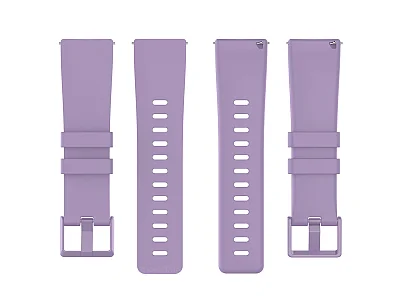 (image for) Silicone Watch Strap Band QR For Fitbit Versa 1, 2, Lite - Lilac Large - M1 (4)