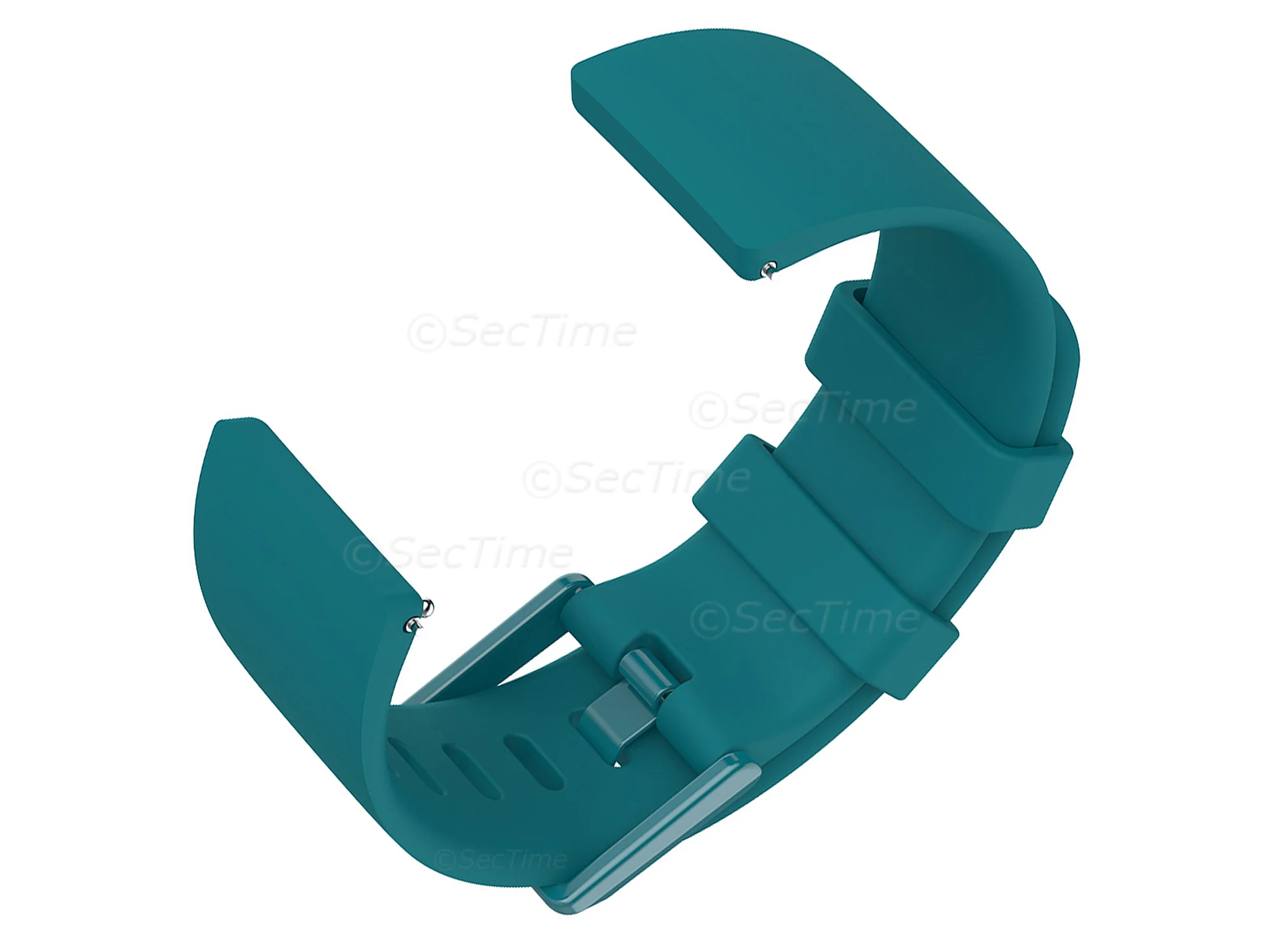 (image for) Silicone Watch Strap Band QR For Fitbit Versa 1, 2, Lite - Turquoise Large - M1 (3)