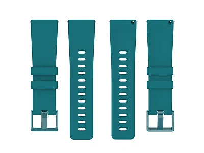 (image for) Silicone Watch Strap Band QR For Fitbit Versa 1, 2, Lite - Turquoise Large - M1 (4)