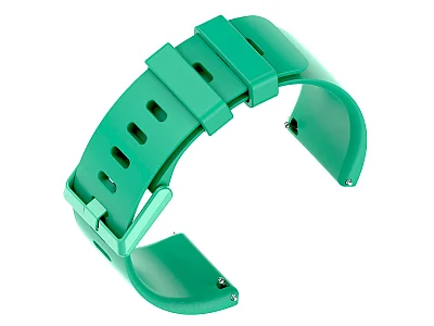 (image for) Silicone Watch Strap Band QR For Fitbit Versa 1, 2, Lite - Green Large - M1 (2)